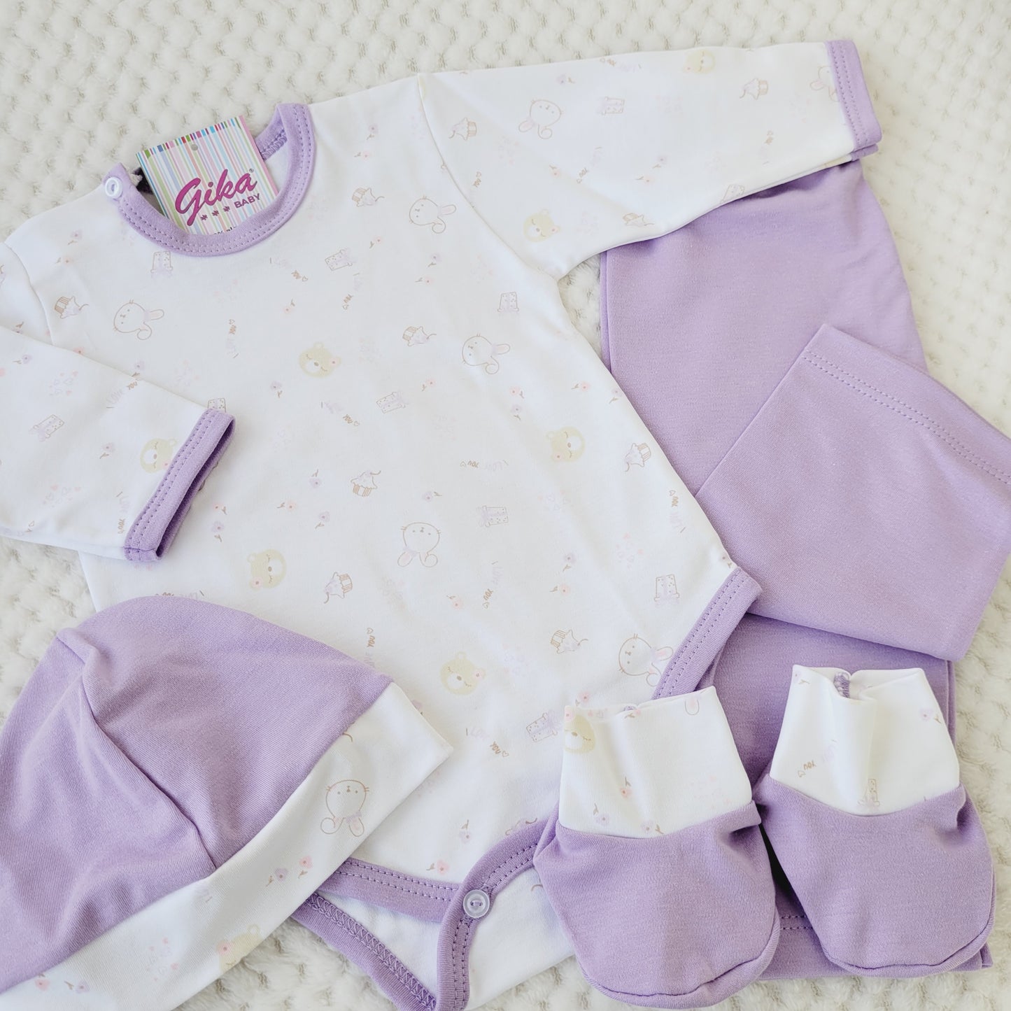 Set body básico - Lila