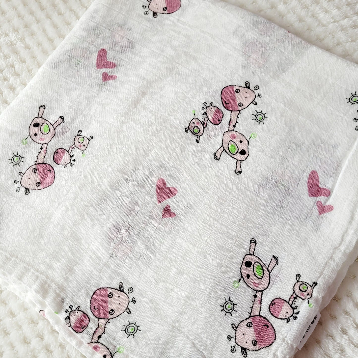 Muselina Jirafitas - Algodón BAMBU