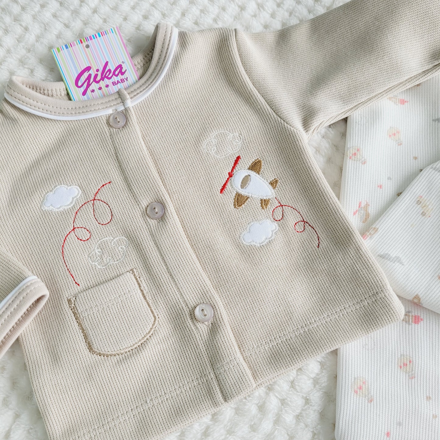 Ajuar Punto Inglés RN - Beige