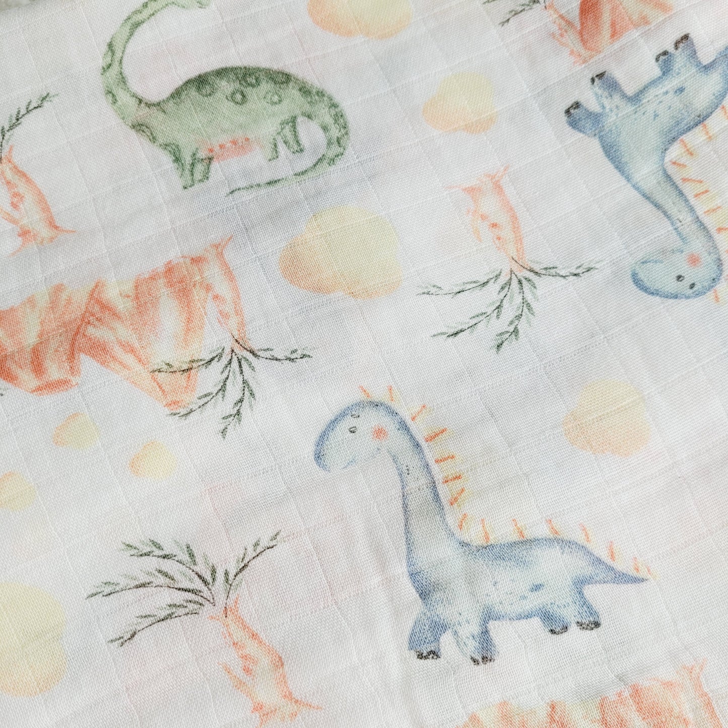 Muselina Dinosaurios - Algodón BAMBU