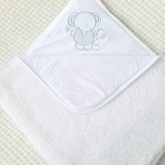 Manta Básica Peluche - BLANCO