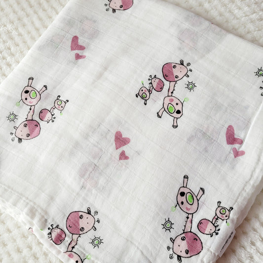 Muselina Jirafitas - Algodón BAMBU