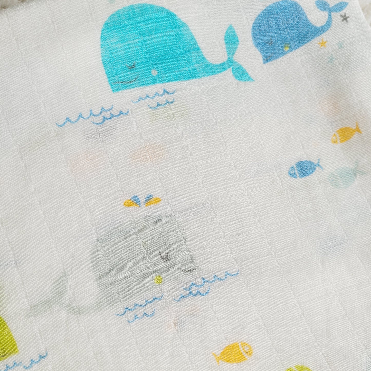 Muselina Ballenitas - Algodón BAMBU