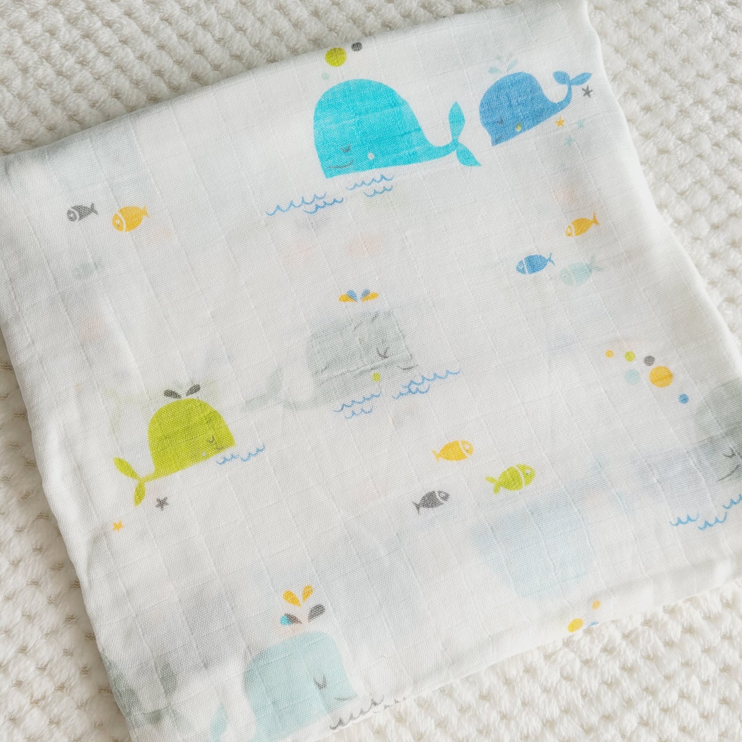 Muselina Ballenitas - Algodón BAMBU